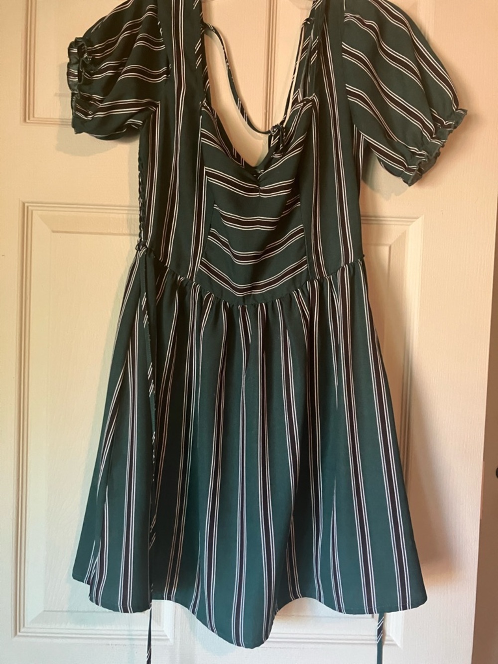 Casual summer dress green short